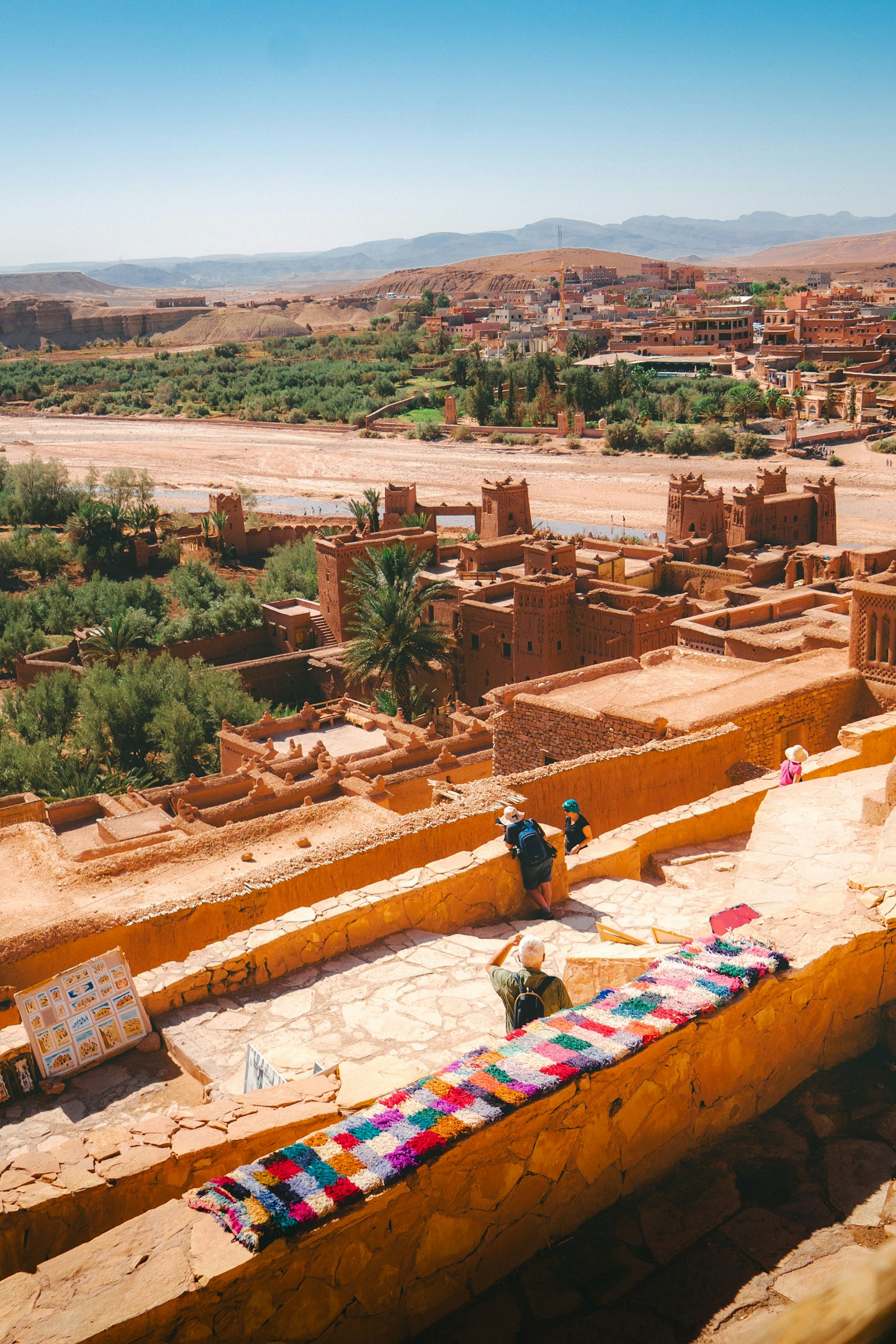 Ancient kasbah village Morocco landscape